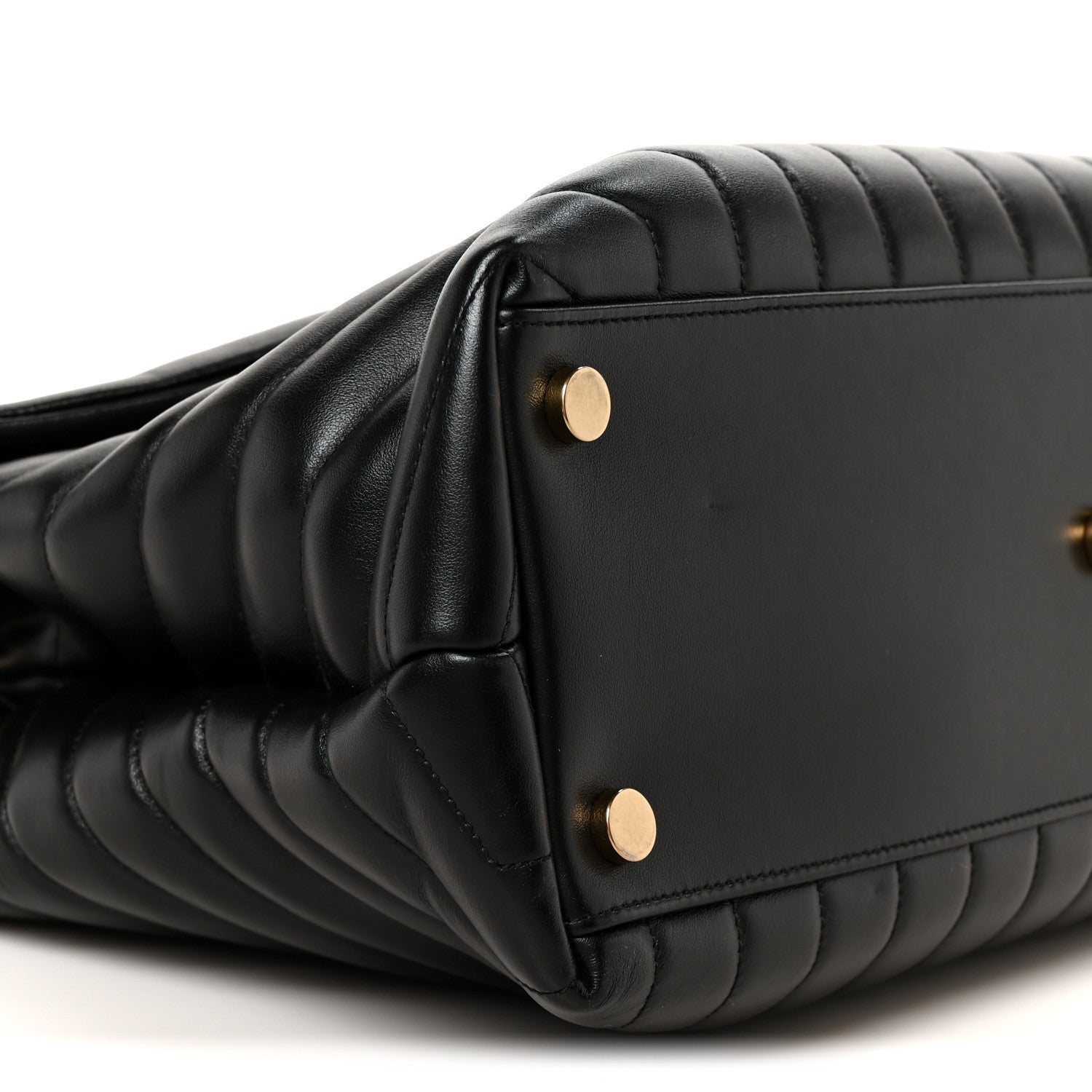 Saint Laurent Calfskin Y Quilted Monogram Large Loulou Chain Satchel Black 11 of 12