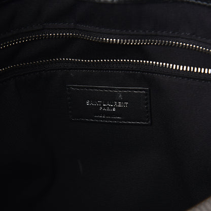 Saint Laurent Calfskin Y Quilted Monogram Large Loulou Shopper Black 5 of 9