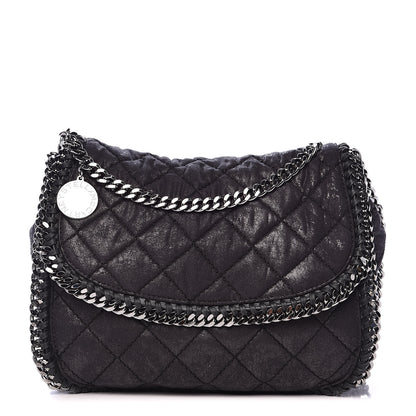 Stella McCartney Shaggy Deer Quilted Falabella Shoulder Bag Black 1 of 13