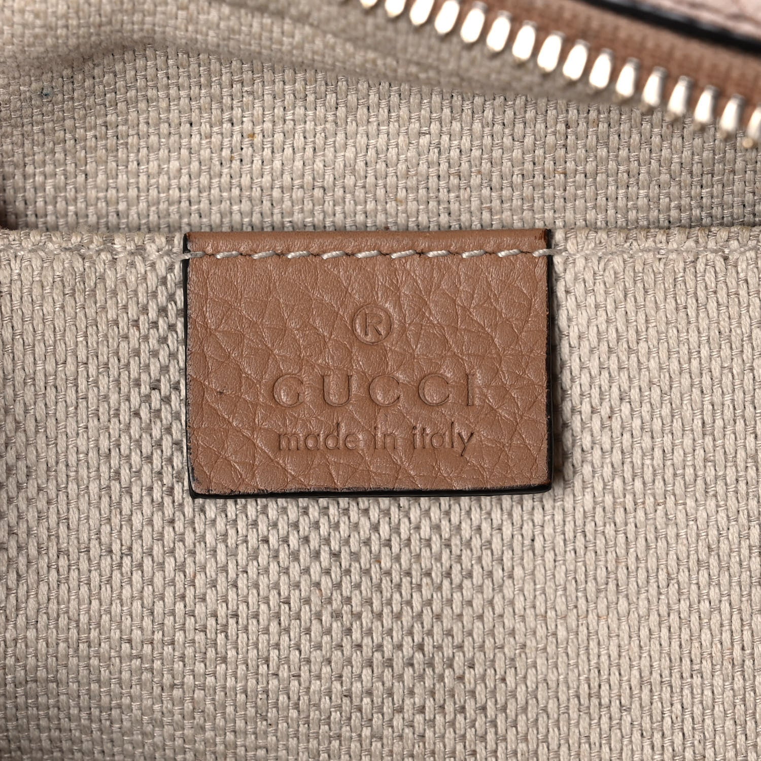 Gucci Pebbled Calfskin Small Soho Disco Bag Camelia 6 of 16