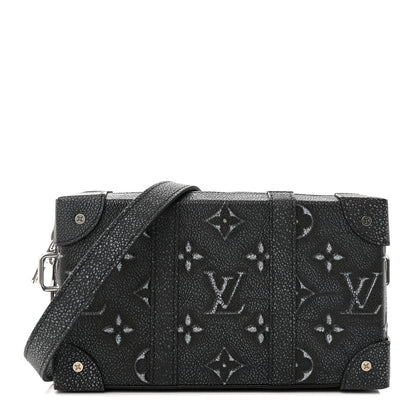 Louis Vuitton Faded Calfskin Monogram Soft Trunk Wallet Charcoal 1 of 10