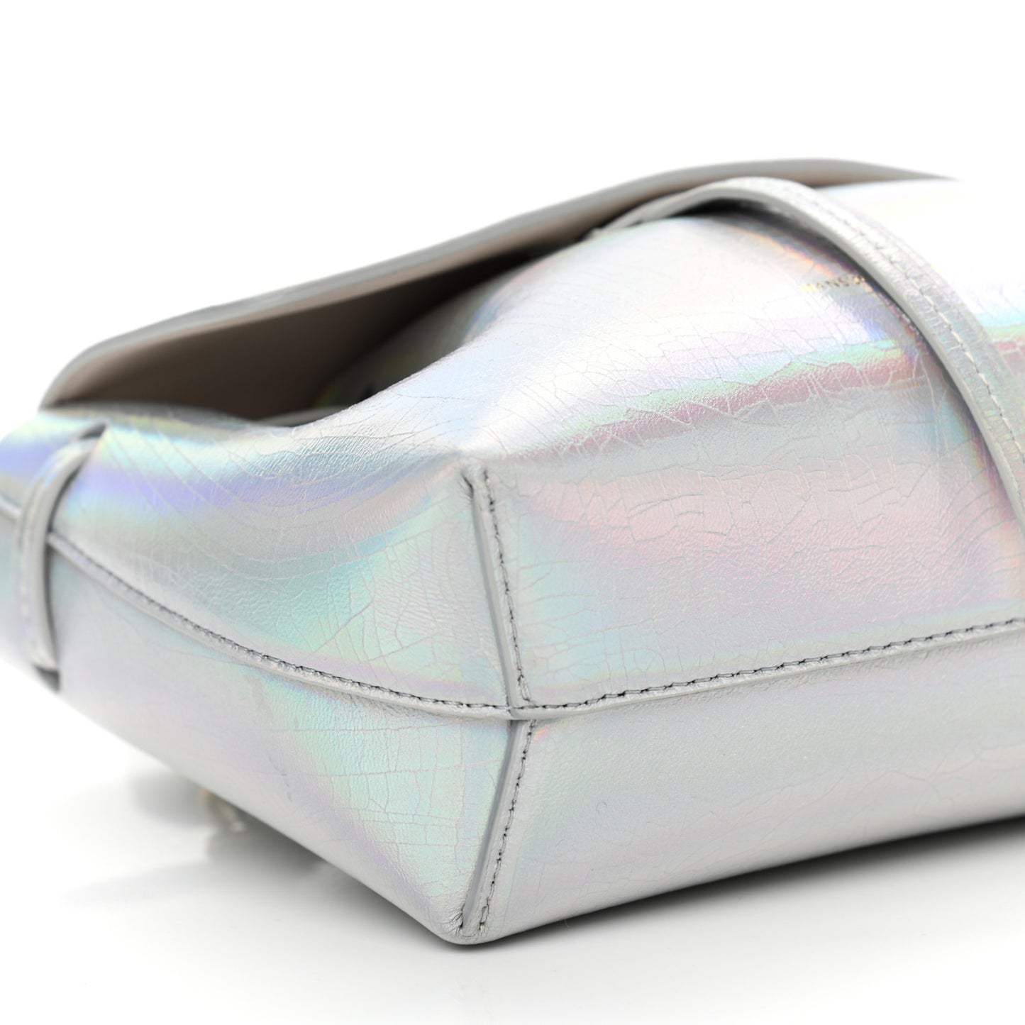 Iridescent Calfskin Mini Soft Lady Bag Iride