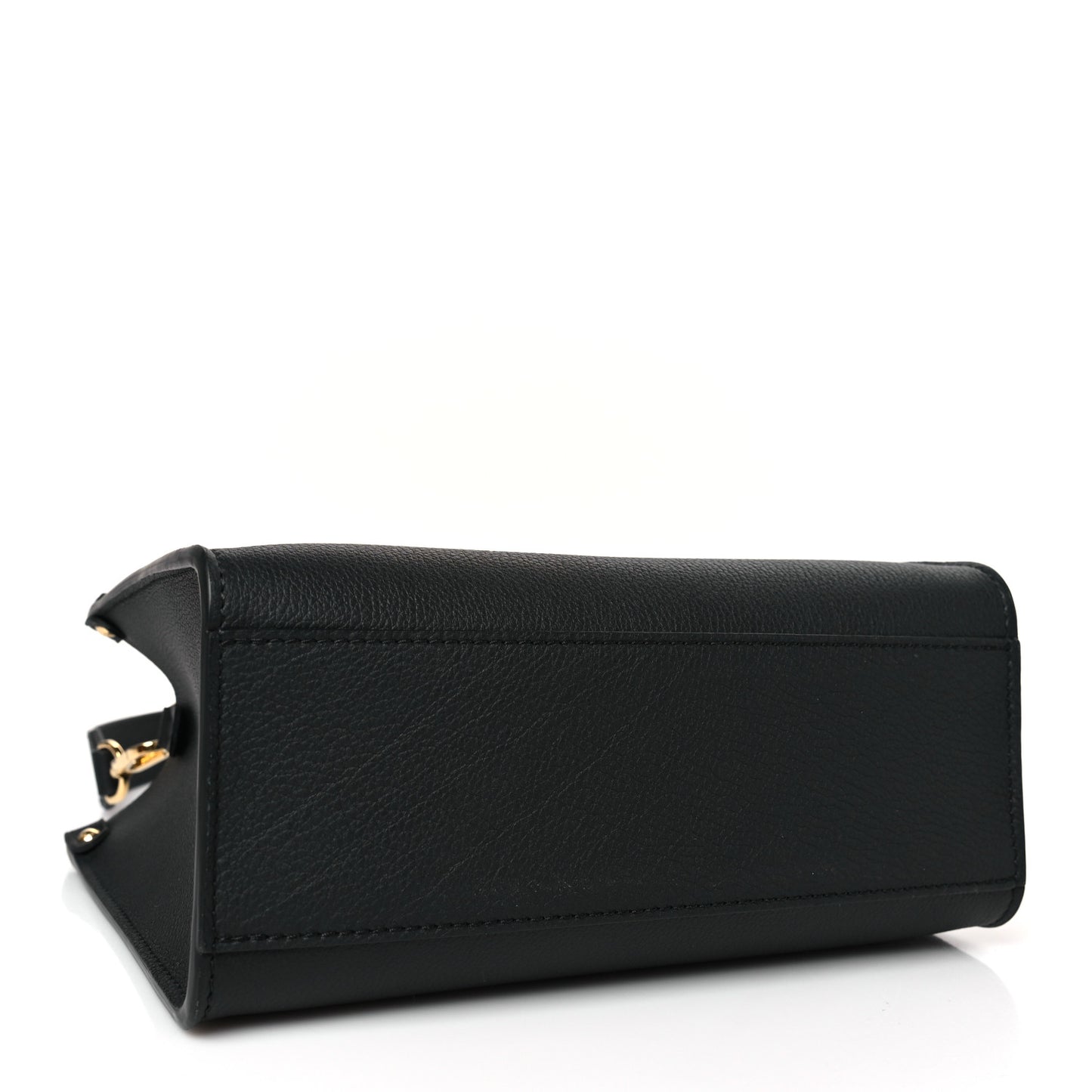Calfskin Lock & Go Tote Black