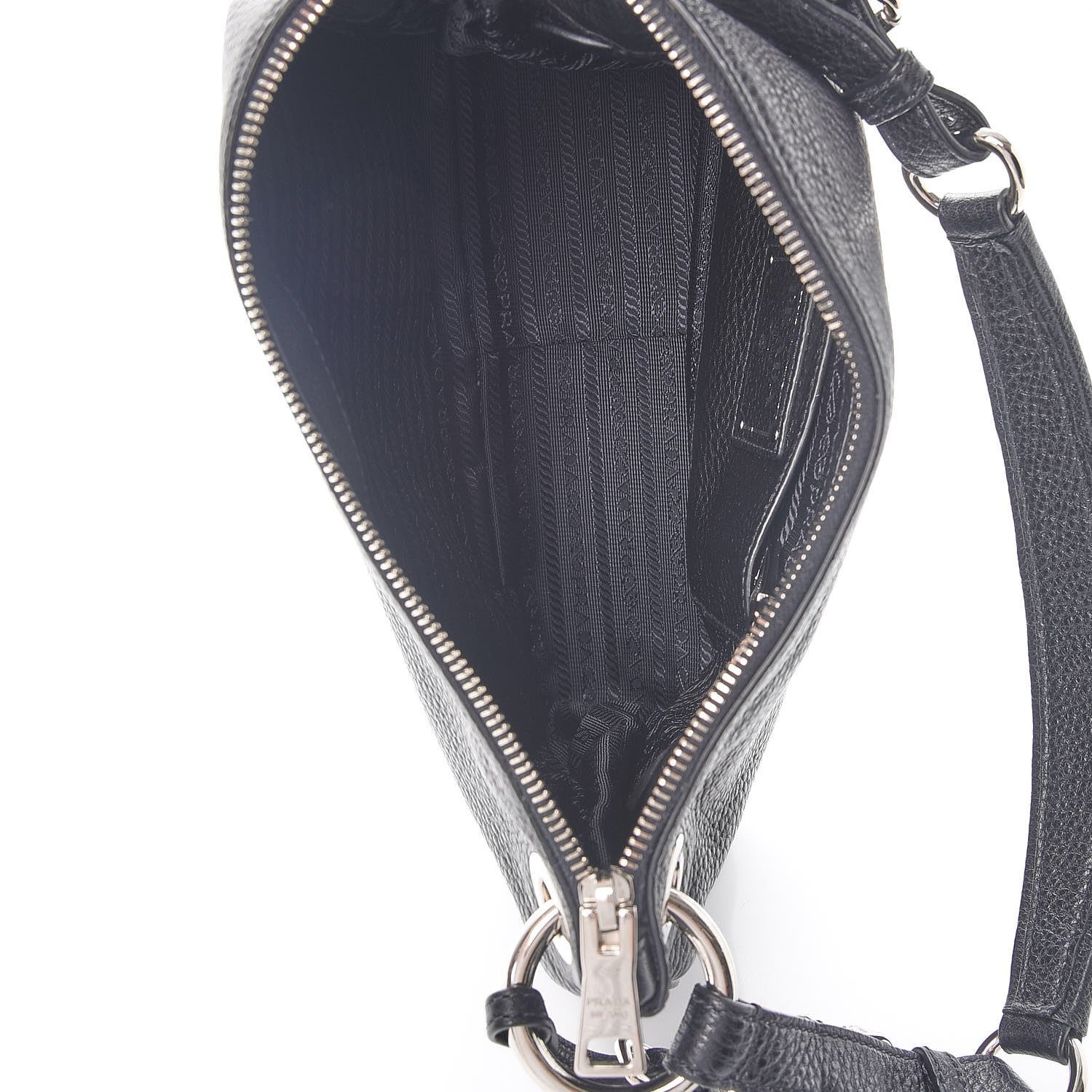 Prada Vitello Daino Hobo Nero Black 5 of 11