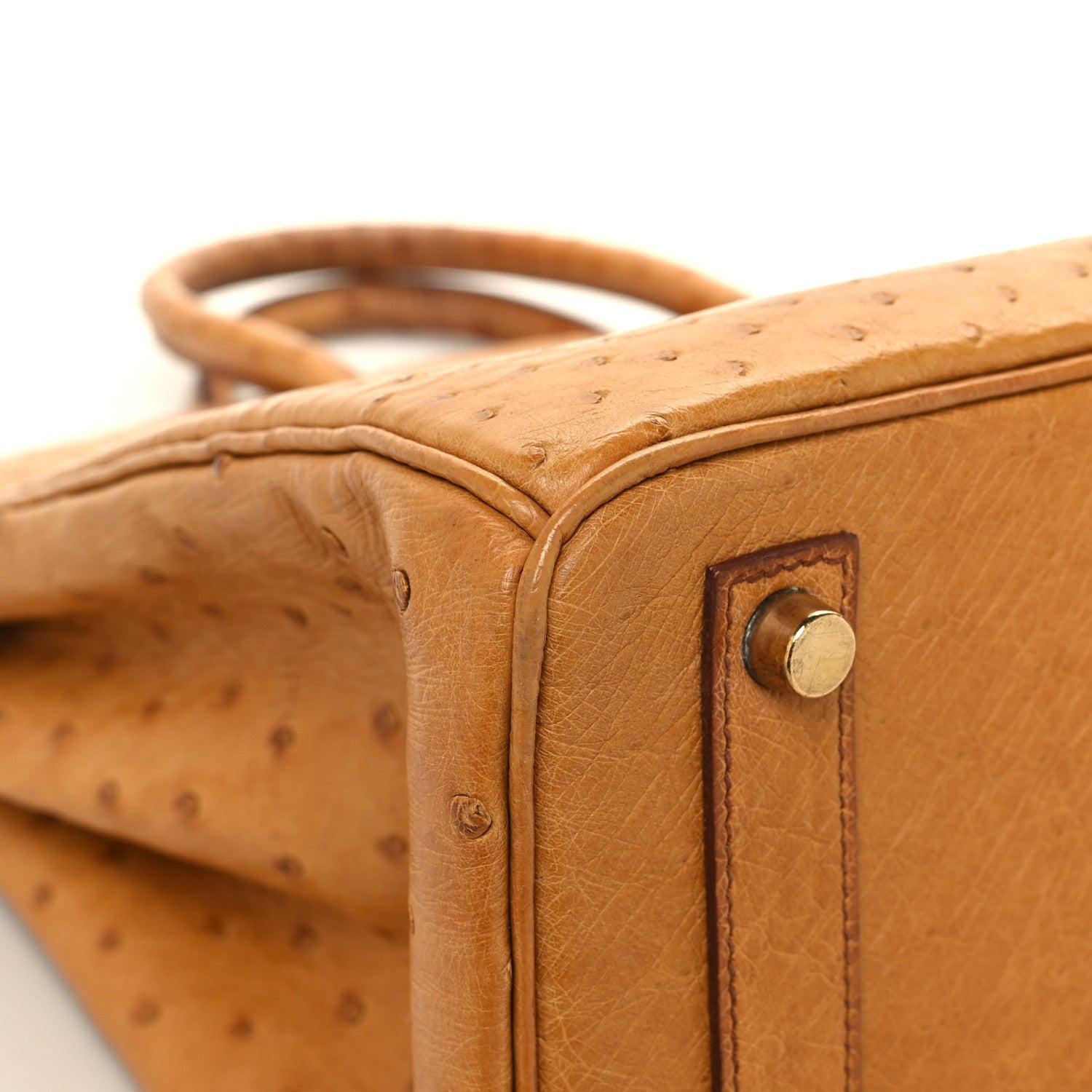 Hermes Ostrich HAC Birkin 32 Gold 11 of 14