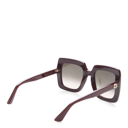 Gucci Acetate Oversize Sunglasses GG0328S Red 4 of 9