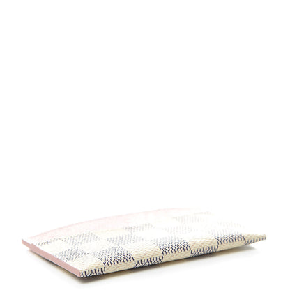 Louis Vuitton Damier Azur Daily Card Holder Rose Ballerine 4 of 8