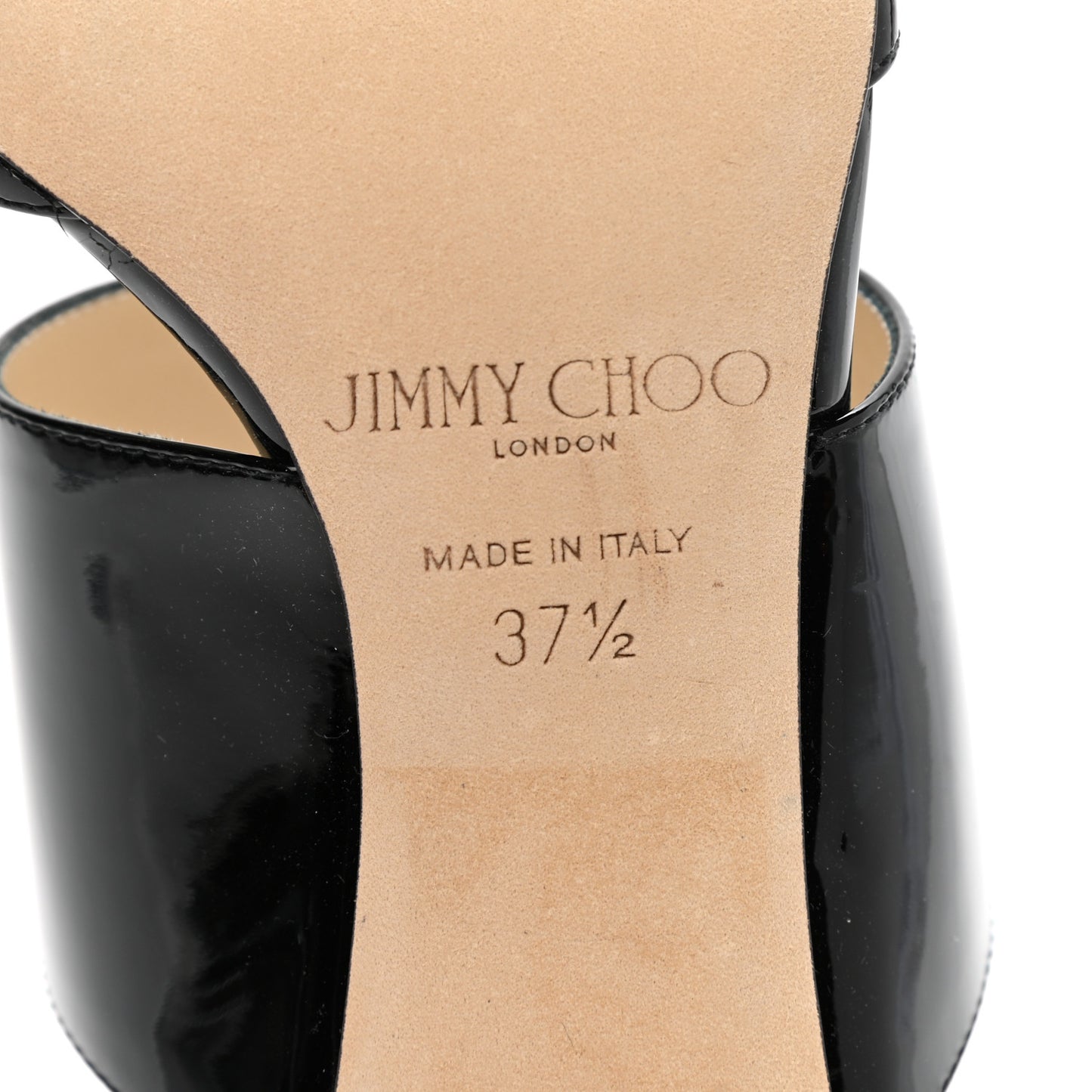 Patent Calfskin Hawke 65 Mules 37.5 Black