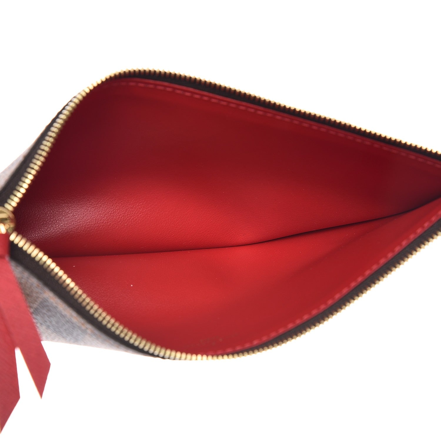Louis Vuitton Damier Ebene Felicie Chain Wallet Zippered Insert 5 of 6