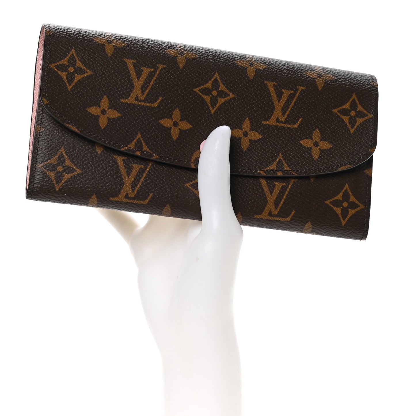 Monogram Emilie Wallet Rose Ballerine