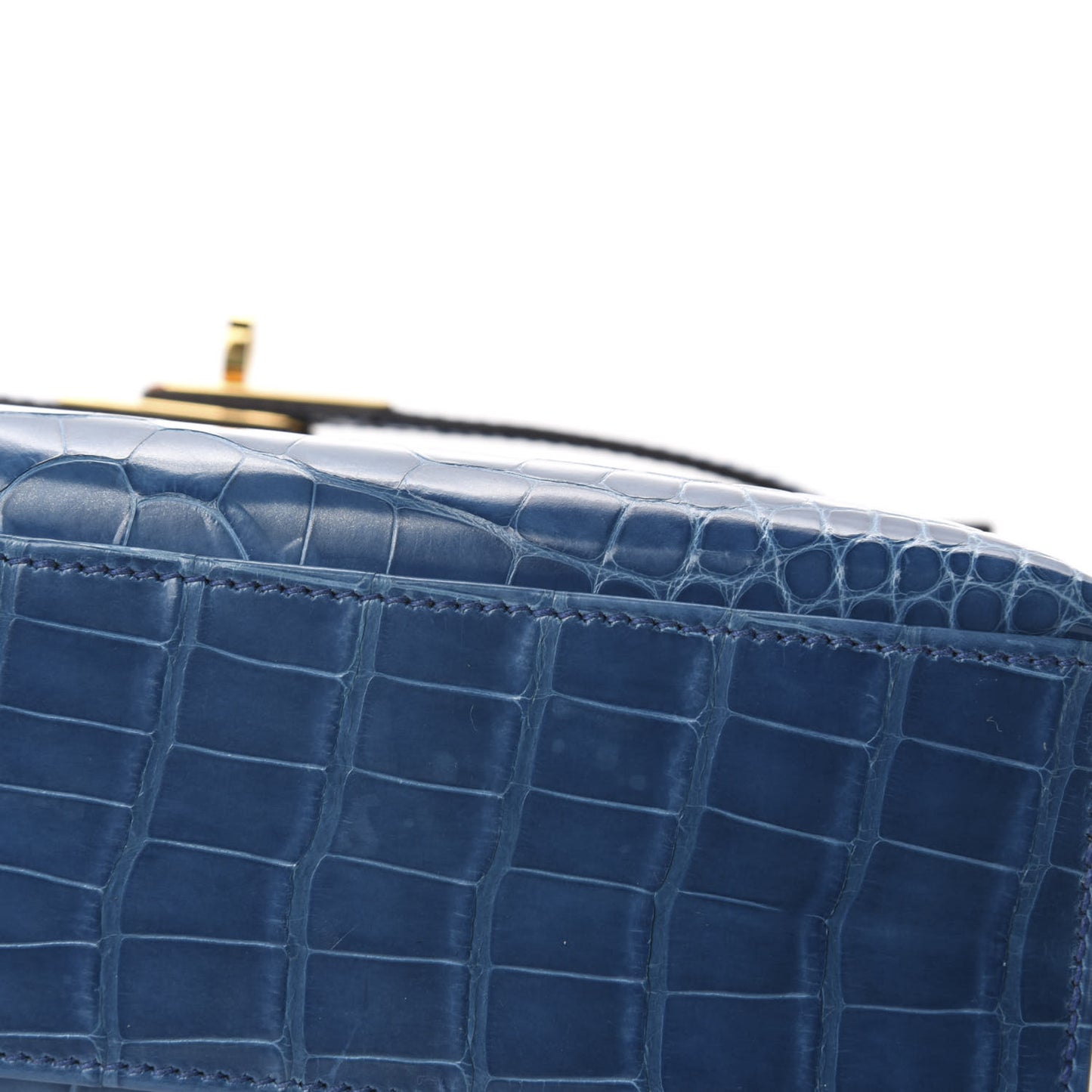 Shiny Alligator Kelly Pochette Mykonos