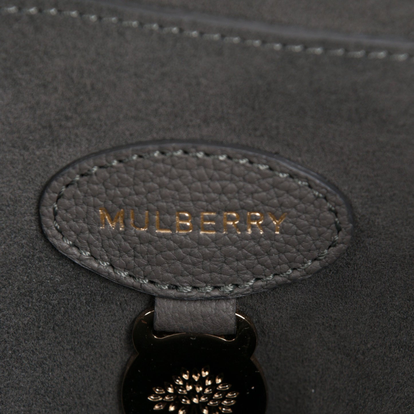 Classic Grain Calfskin Bayswater Mole Grey