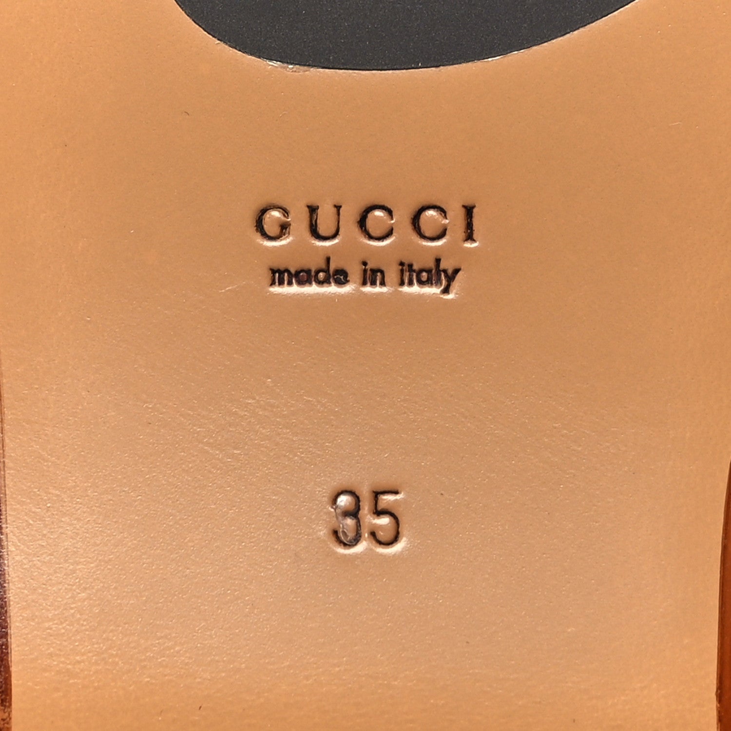 Gucci Shearling Interlocking G Womens Eileen Slippers 35 Black Butterscotch 6 of 8