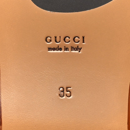 Gucci Shearling Interlocking G Womens Eileen Slippers 35 Black Butterscotch 6 of 8