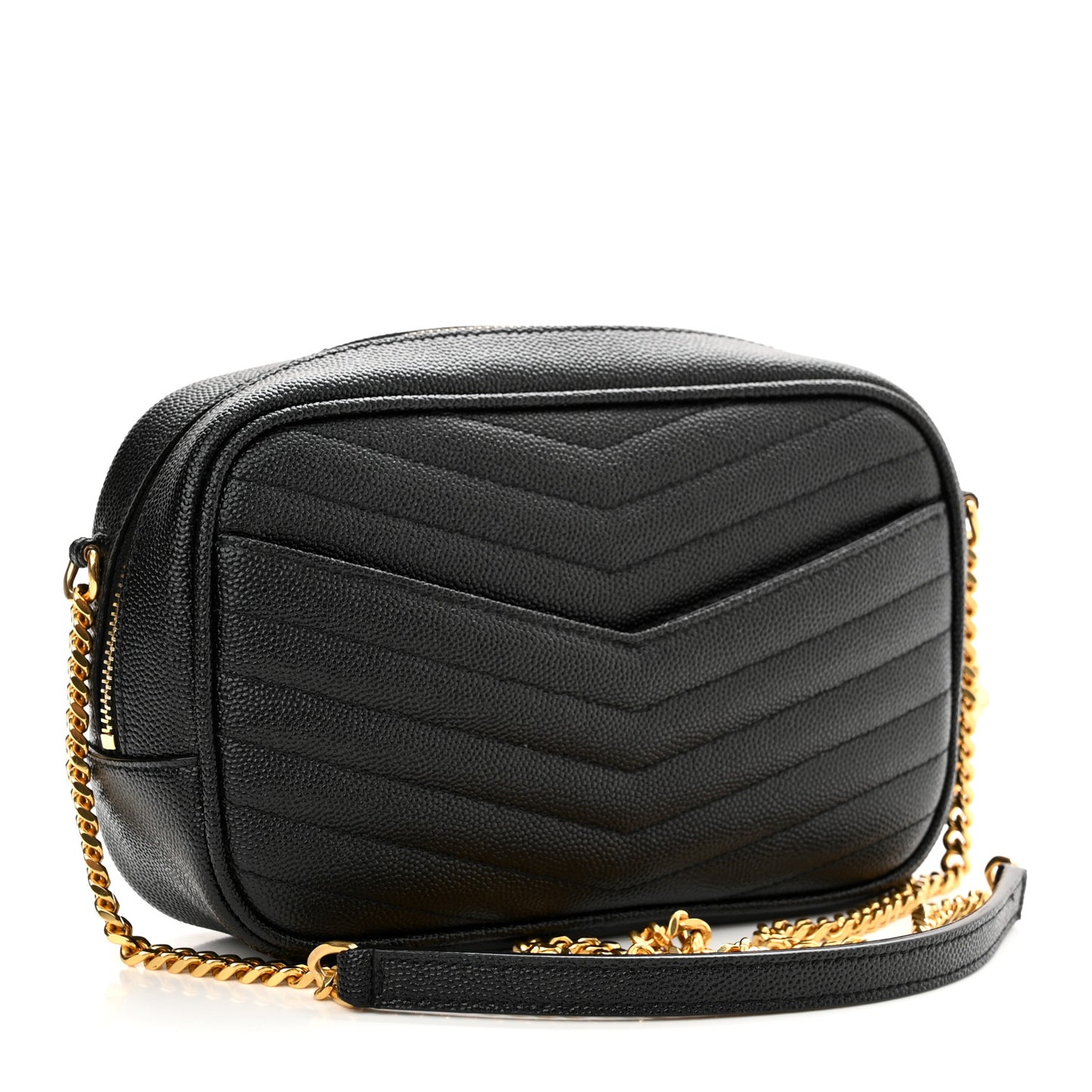 Grain De Poudre Matelasse Monogram Mini Lou Camera Bag Black