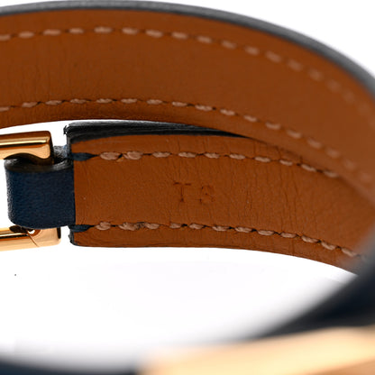 Hermes Swift Rivale Double Tour Bracelet T3 Bleu Saphir 7 of 8