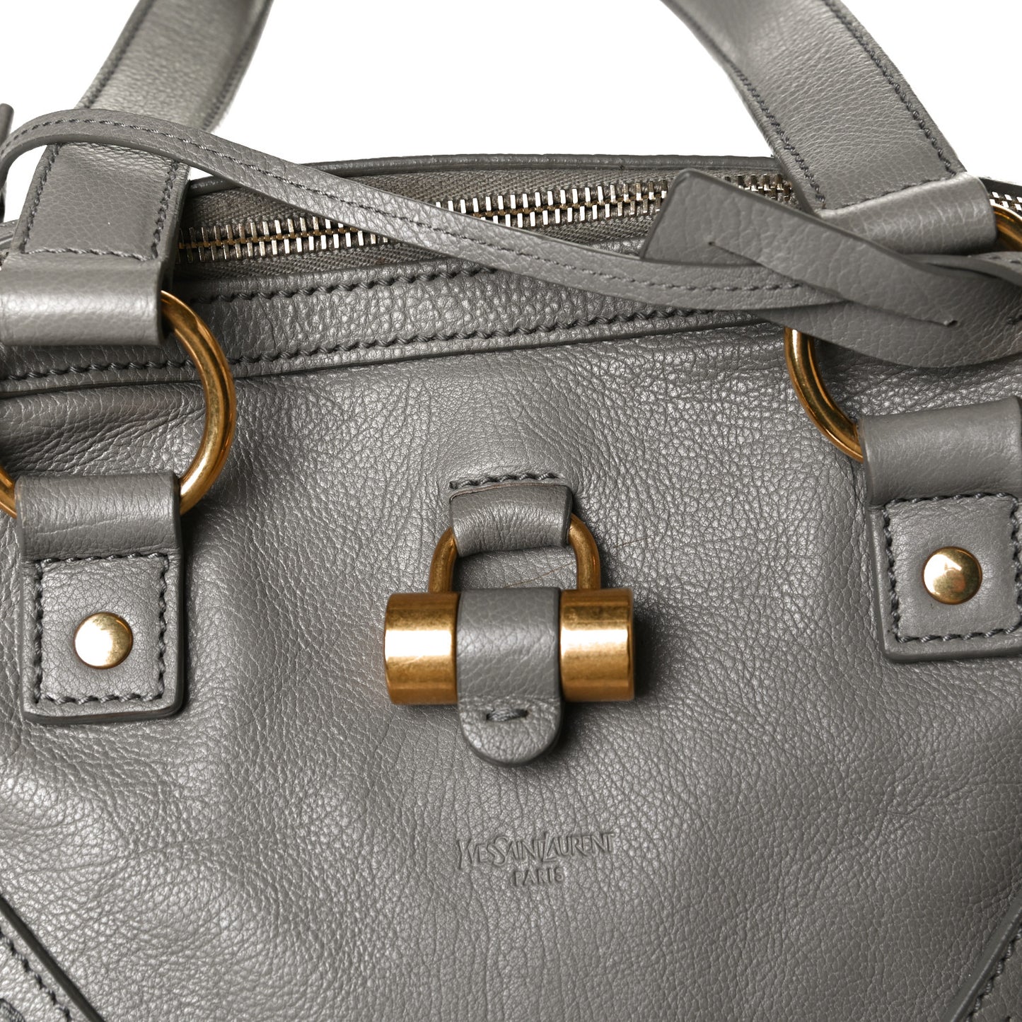 Calfskin Large Muse Gray