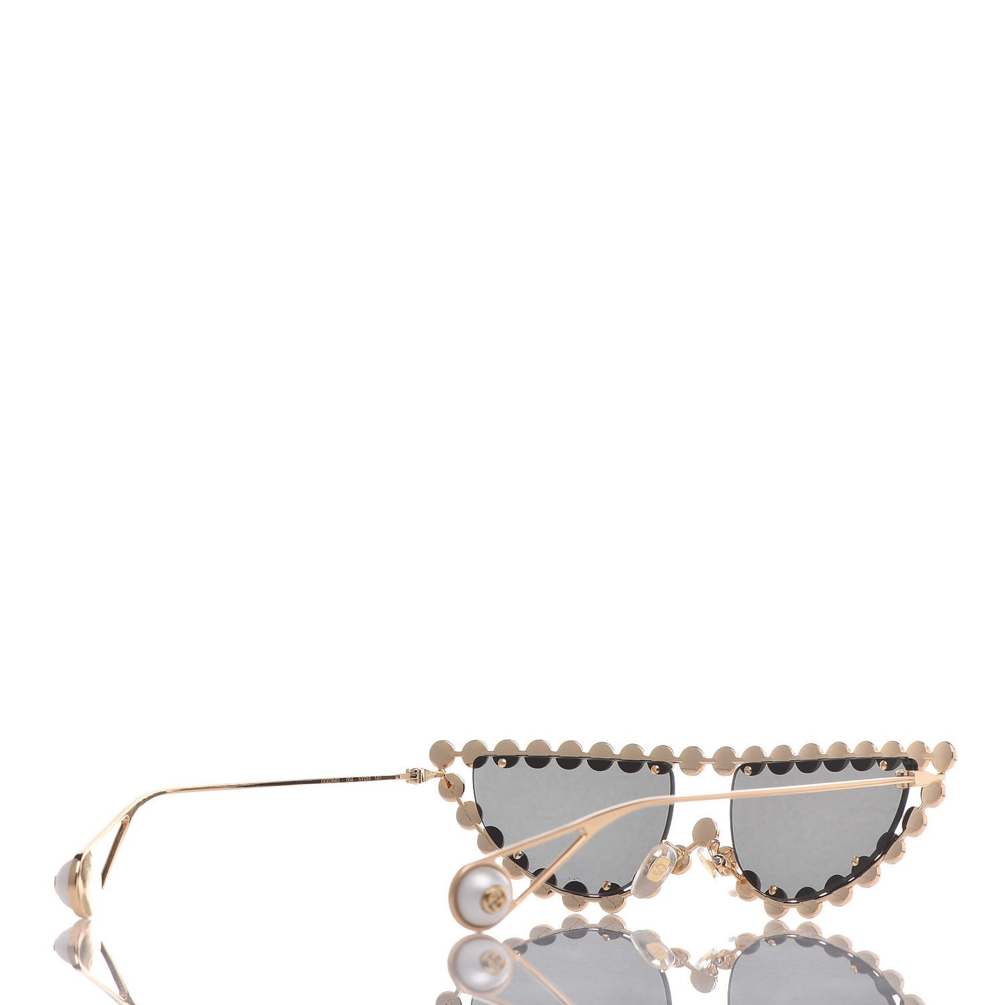 Metal Pearl Cat Eye Sunglasses GG0364S Gold