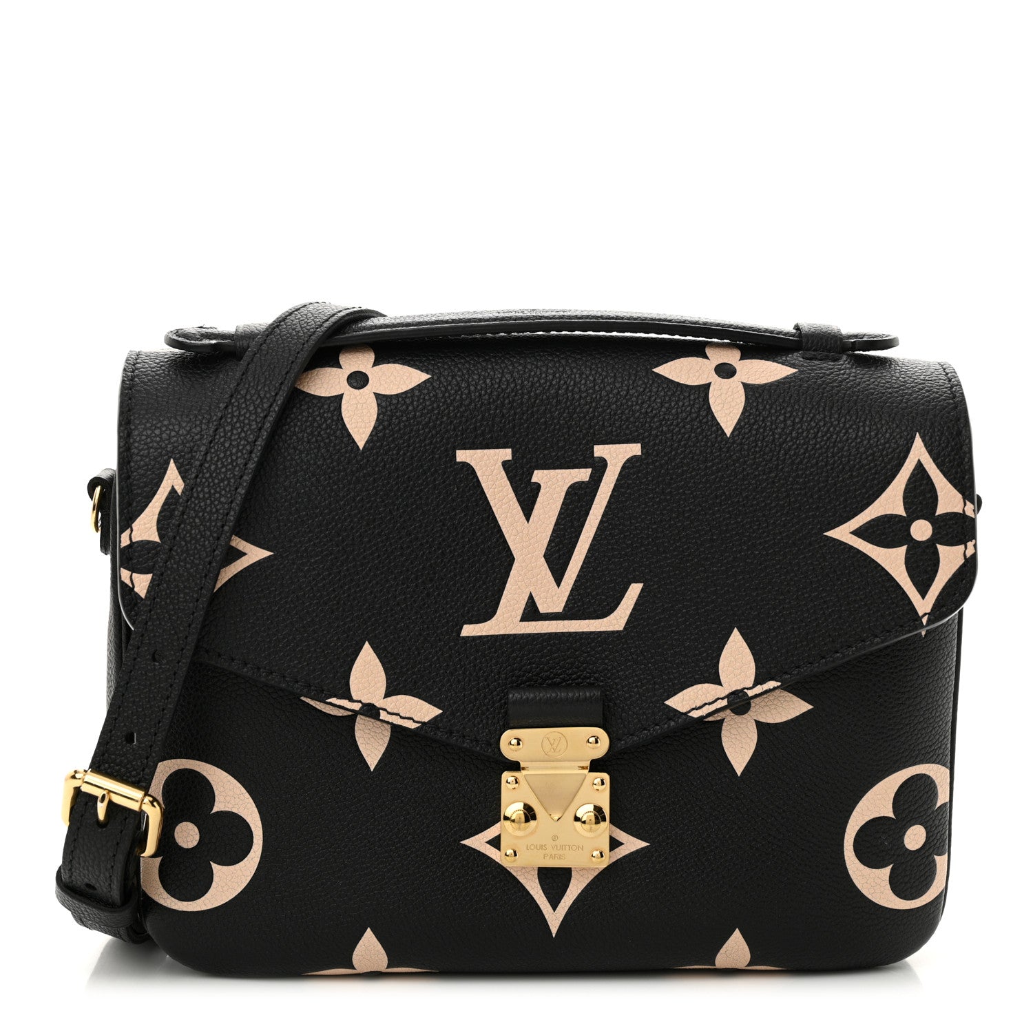 Louis Vuitton Empreinte Monogram Giant Pochette Metis Black Beige 1 of 12