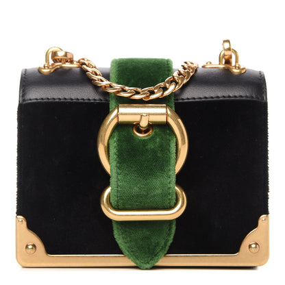Prada Velvet City Calfskin Micro Cahier Bag Black Alloro 1 of 11