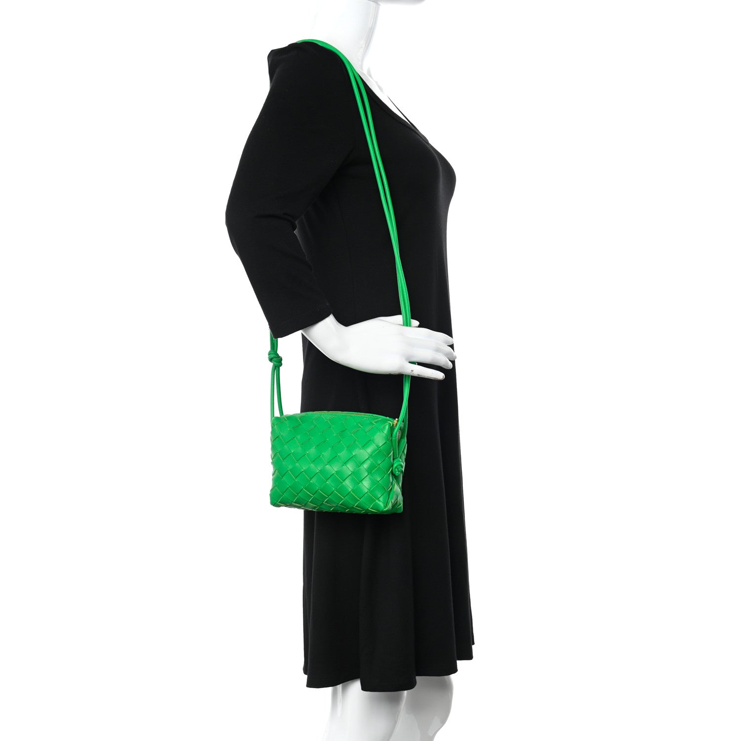 Bottega Veneta Nappa Intrecciato Mini Loop Camera Bag Parakeet 2 of 9