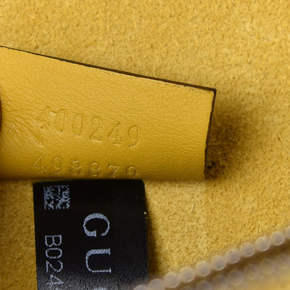 Gucci GG Supreme Monogram Crystal Bow Embroidered Small Dionysus Shoulder Bag Yellow 7 of 10
