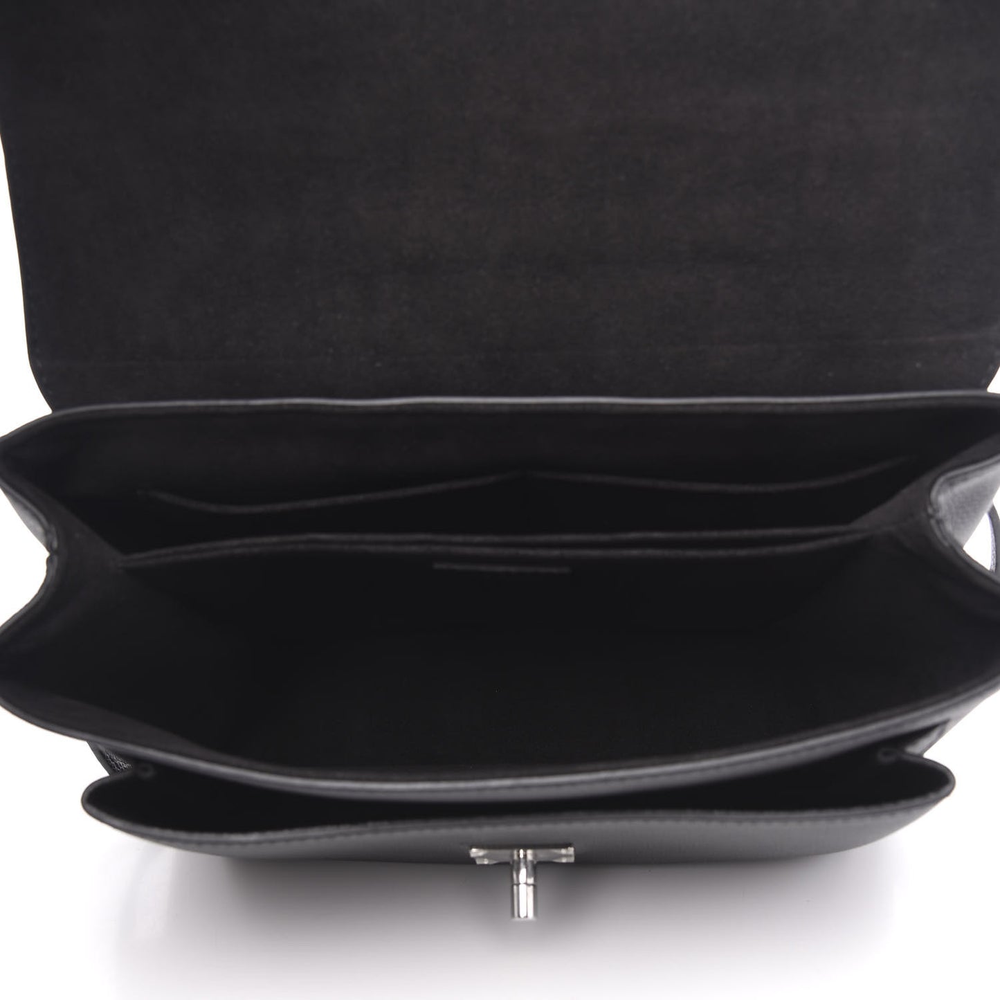 Soft Calfskin My Lockme Top Handle Black