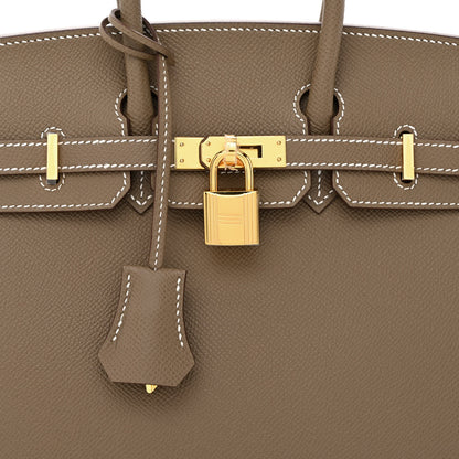 Hermes Epsom Birkin Sellier 25 Etoupe 8 of 11