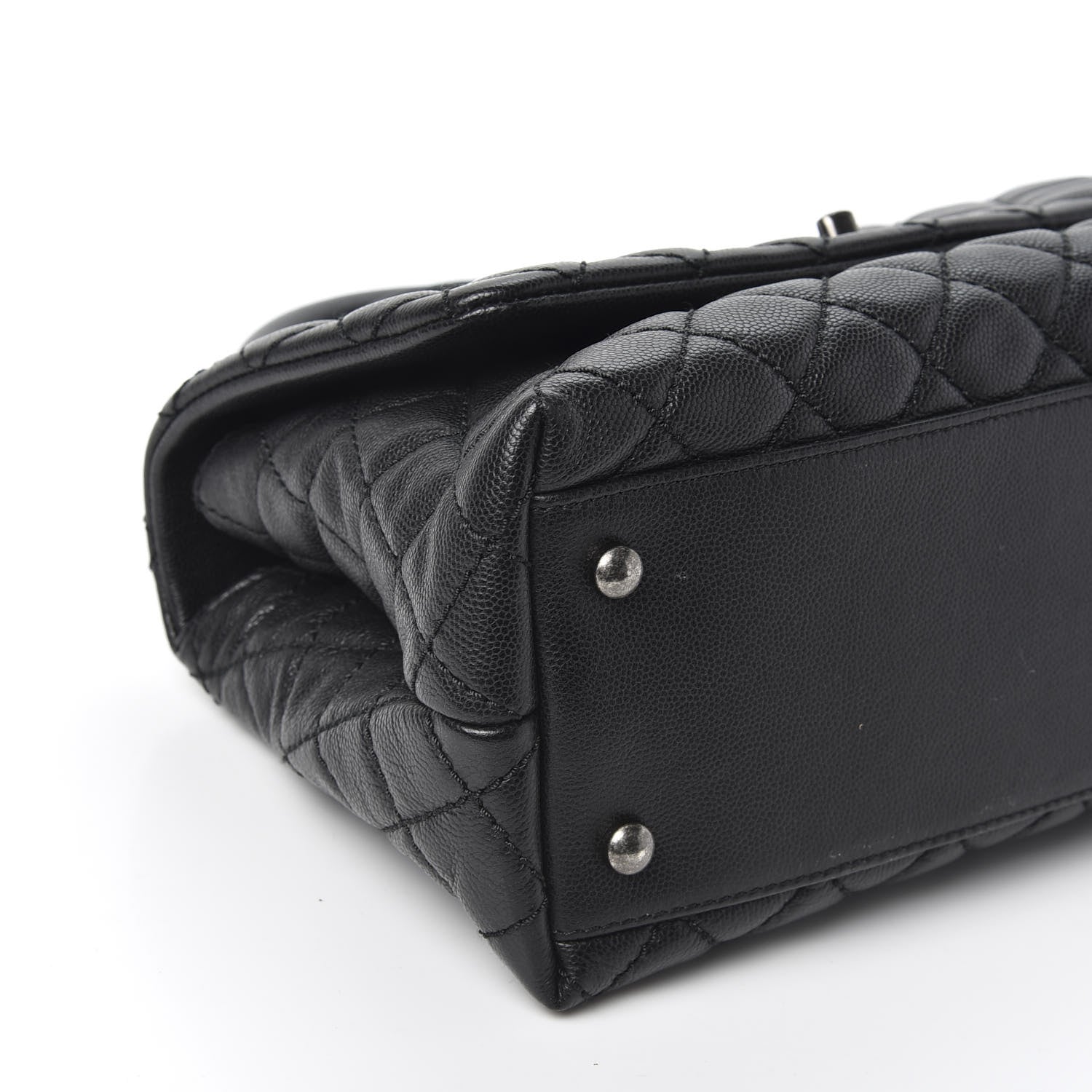 Chanel Caviar Quilted Small Coco Handle Flap Black 5 of 10