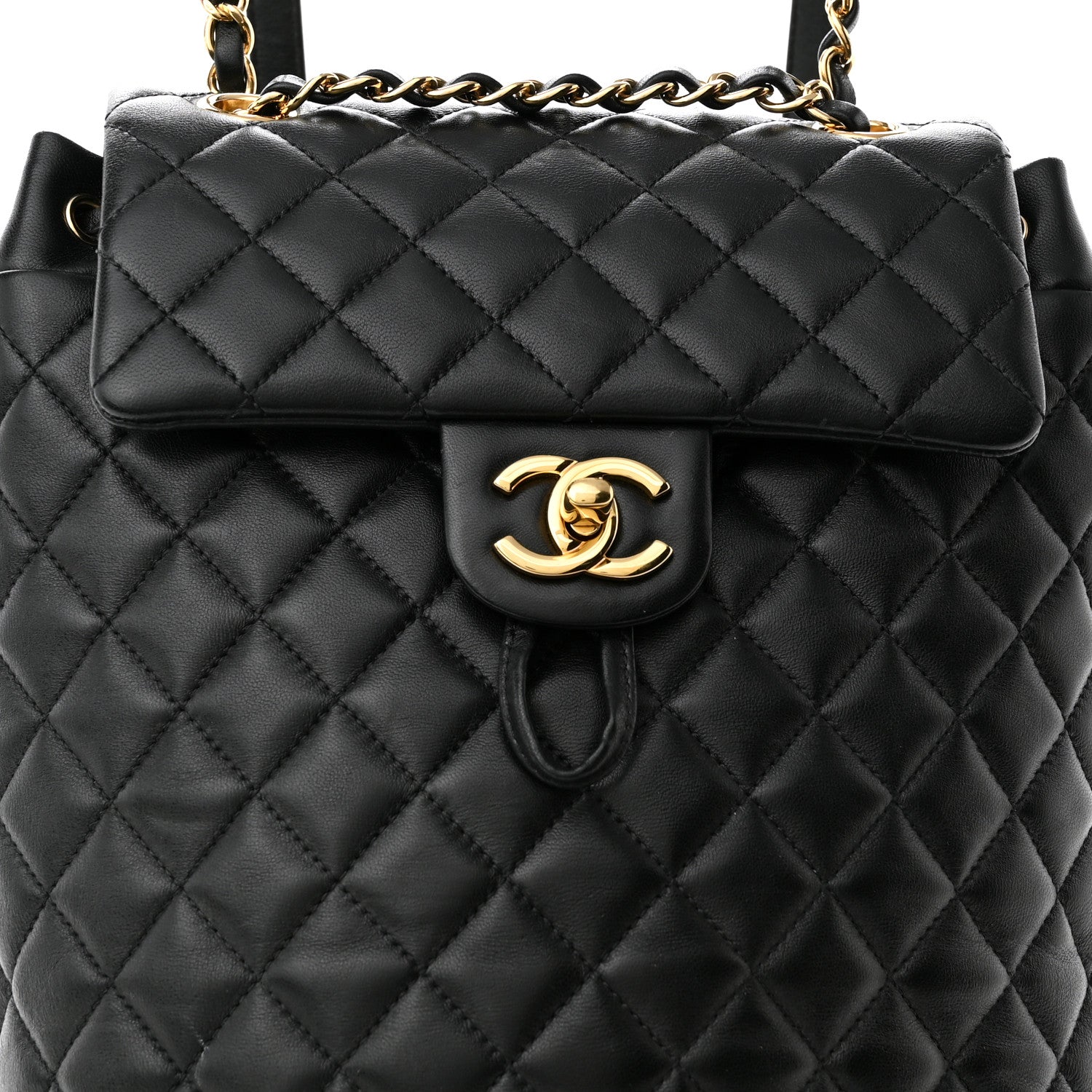 Chanel Lambskin Quilted Small Urban Spirit Backpack Black 6 of 8