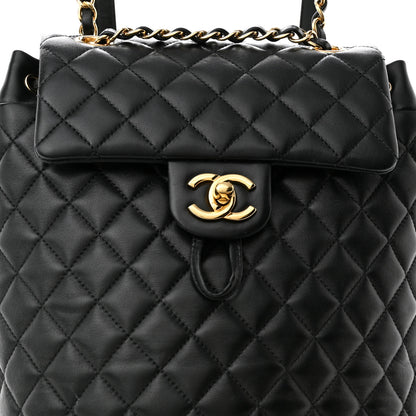 Chanel Lambskin Quilted Small Urban Spirit Backpack Black 6 of 8