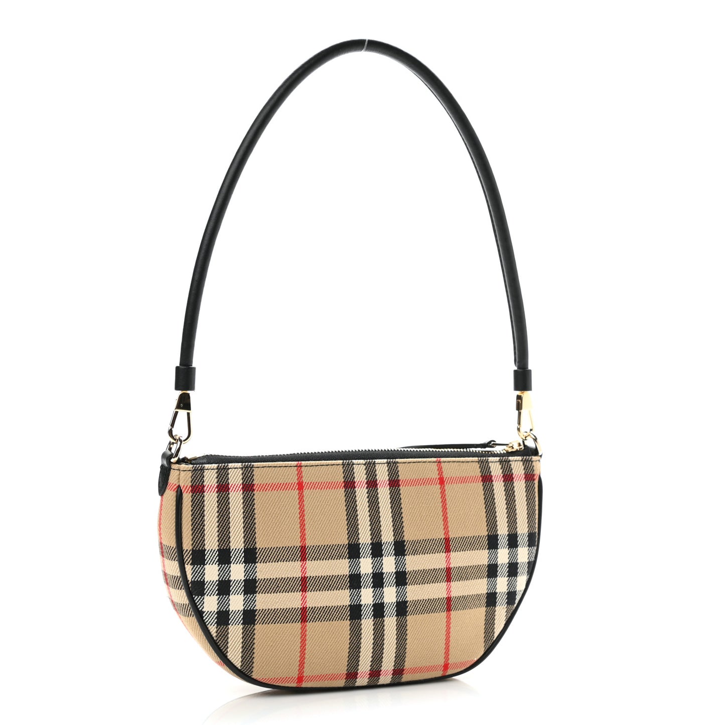 Vintage Check Calfskin Olympia Pouch Archive Beige