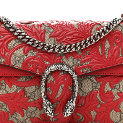 Gucci GG Supreme Monogram Arabesque Small Dionysus Shoulder Bag Hibiscus Red 9 of 14