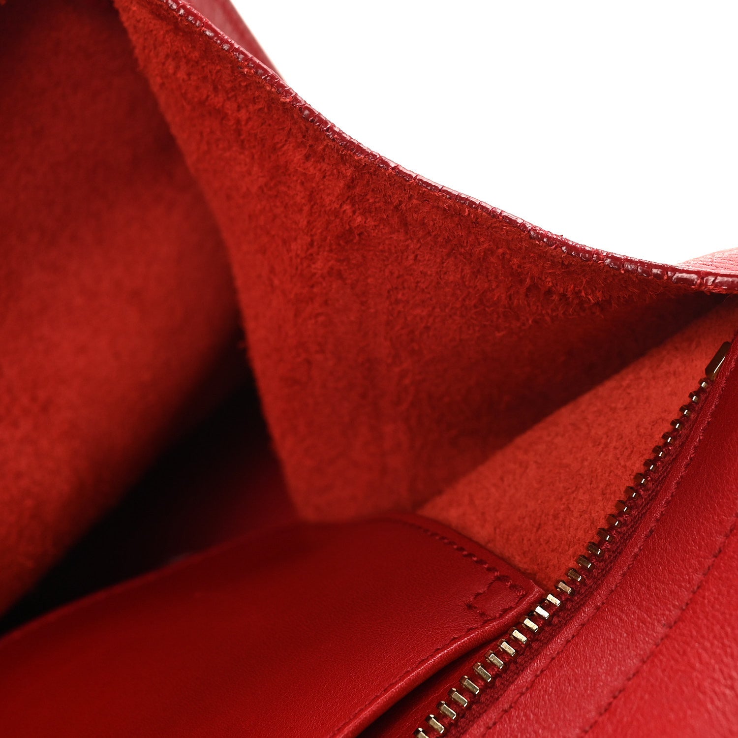 Saint Laurent Calfskin Small Classic Y Cabas Red 10 of 10
