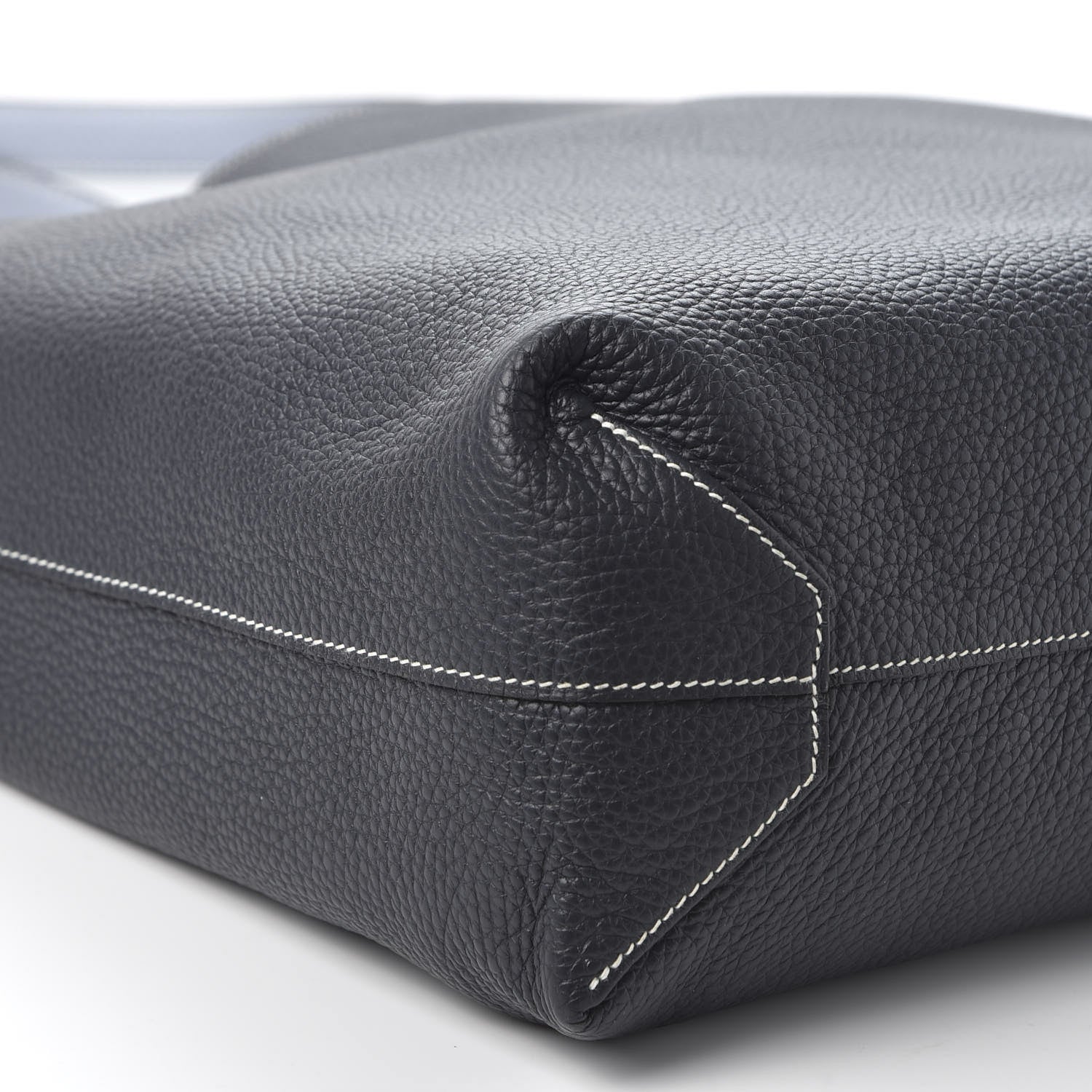 Hermes Taurillon Clemence Double Sens 36 Reversible Tote Bleu Lin Bleu Obscur 15 of 15