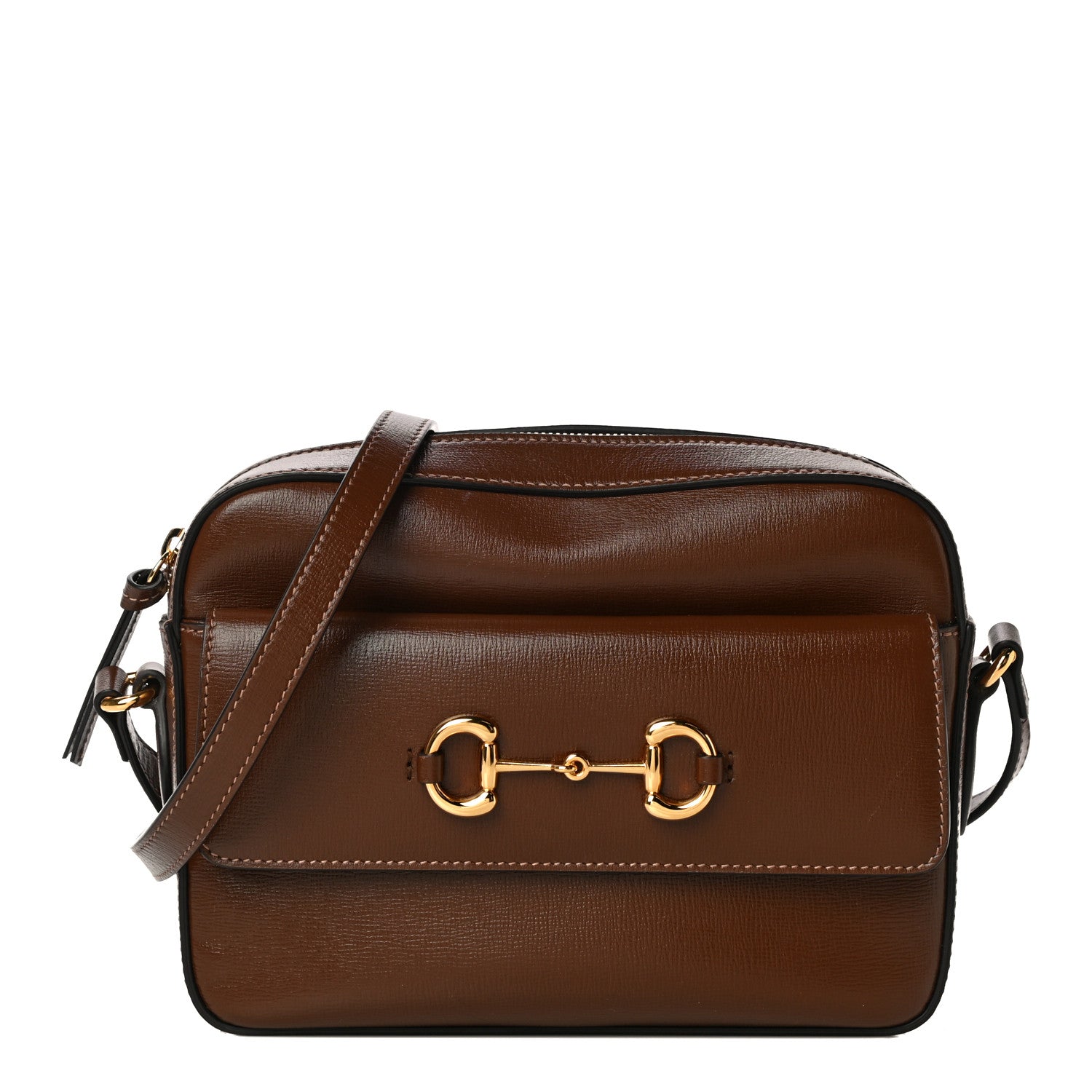 Gucci Azalea Calfskin Small Horsebit 1955 Shoulder Bag Brown Sugar 1 of 13