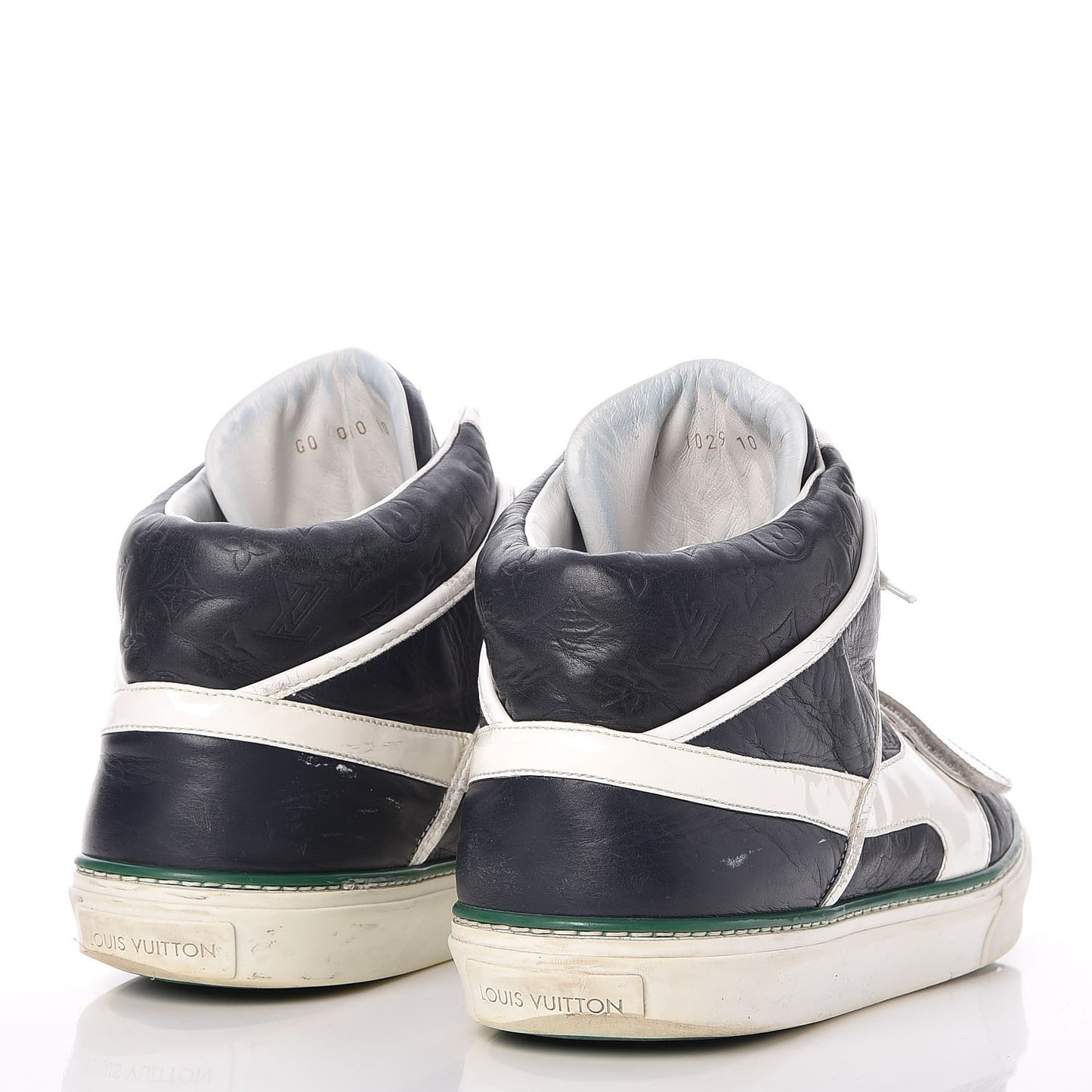Mens Empreinte Patent Tower High Top Sneakers 10 Navy White