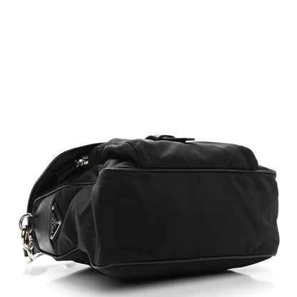 Prada Nylon Vela Saffiano Shoulder Bag Black 4 of 10