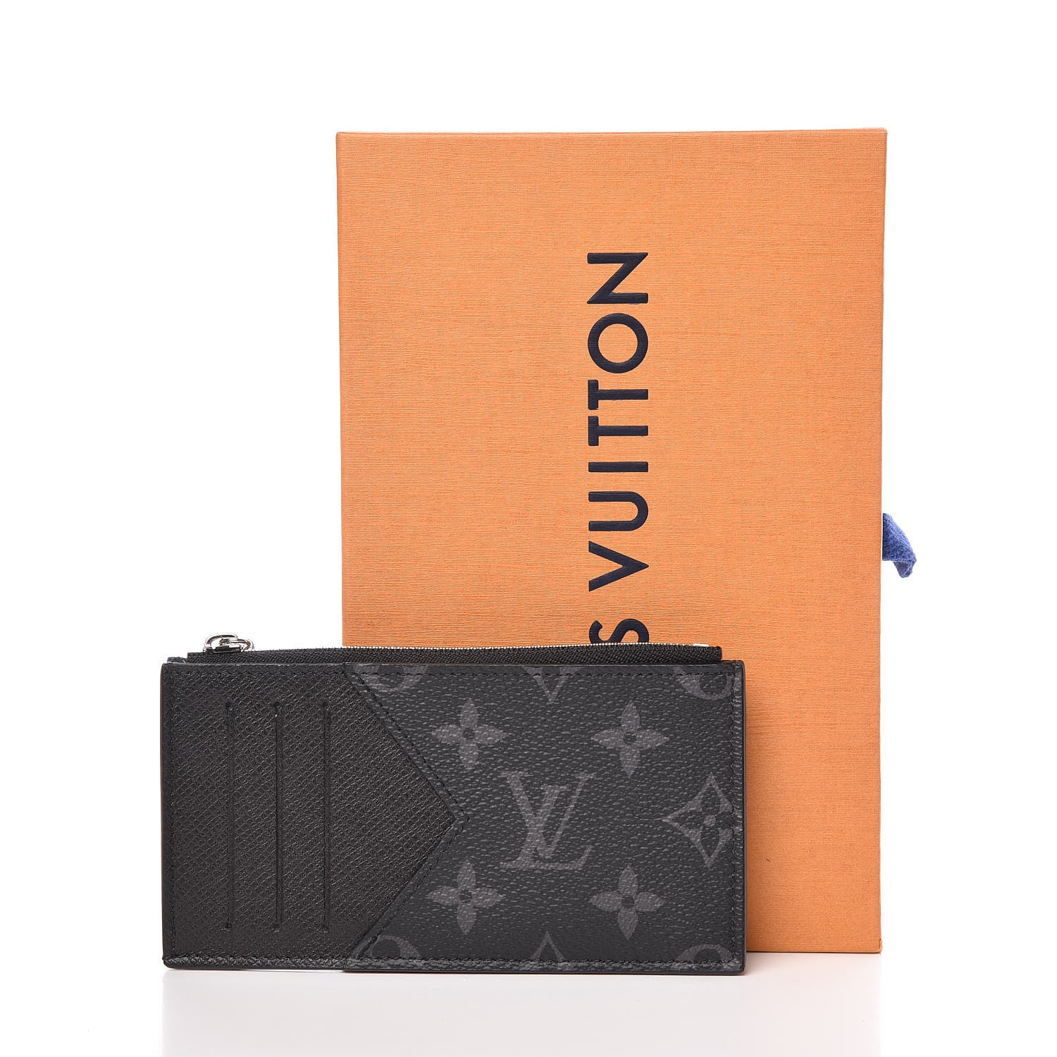 Louis Vuitton Monogram Eclipse Taiga Coin Card Holder 7 of 7