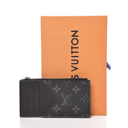Louis Vuitton Monogram Eclipse Taiga Coin Card Holder 7 of 7