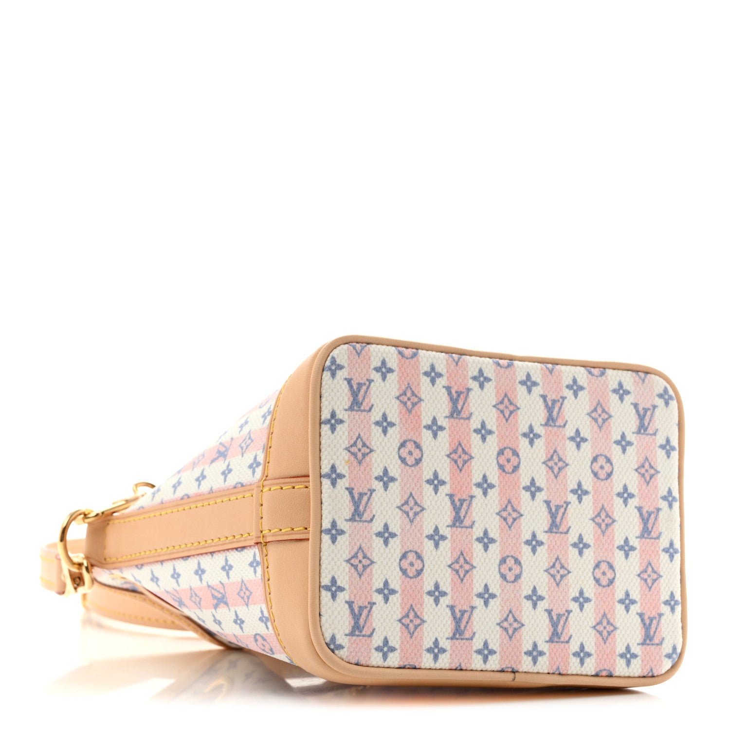 Louis Vuitton Minigram LV Stamp Nano Noe Blue 4 of 10