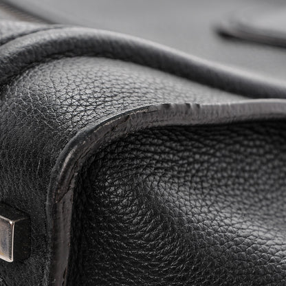 Celine Drummed Calfskin Shoulder Luggage Black 9 of 10