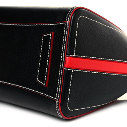 Givenchy Calfskin Bi-Color Topstitch Small Antigona Black Red 8 of 9