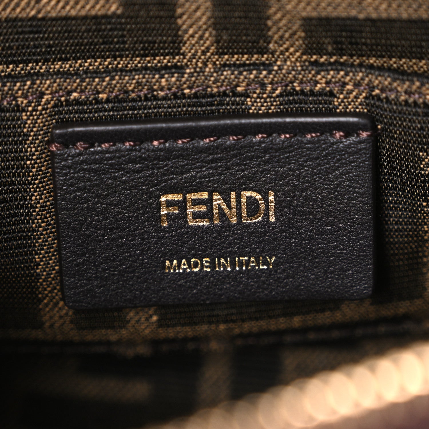 Fendi Chenille Vitello Micro FF Mini By The Way Top Handle Boston Bag Rosso Roma 6 of 10