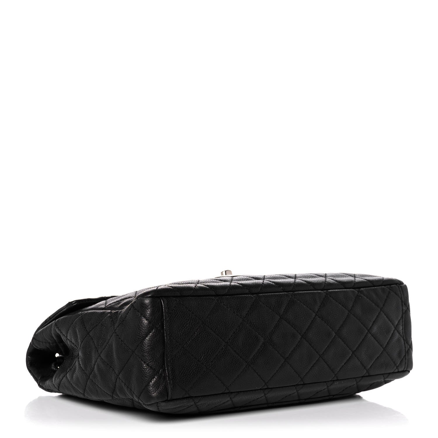 Chanel Washed Caviar Quilted Maxi Single Flap Black 4 of 13
