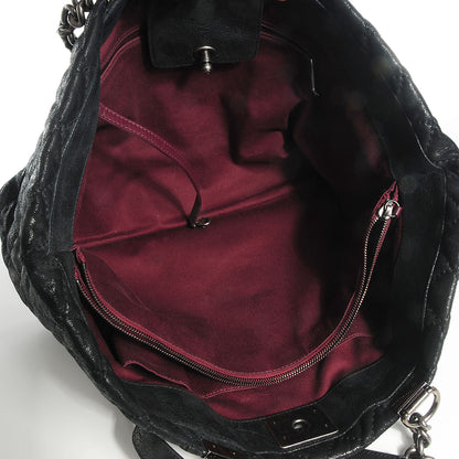 Chanel Goatskin Large Gentle Boy Shopping Tote Black 5 of 7
