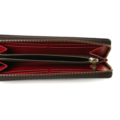 Louis Vuitton Damier Ebene Clemence Wallet Cherry 5 of 13