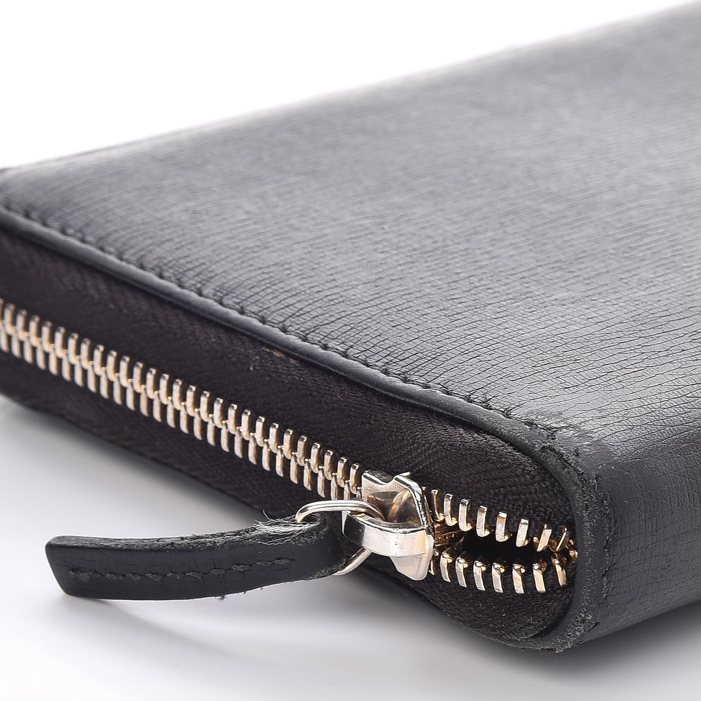 Calfskin GG Zip Around Wallet Black