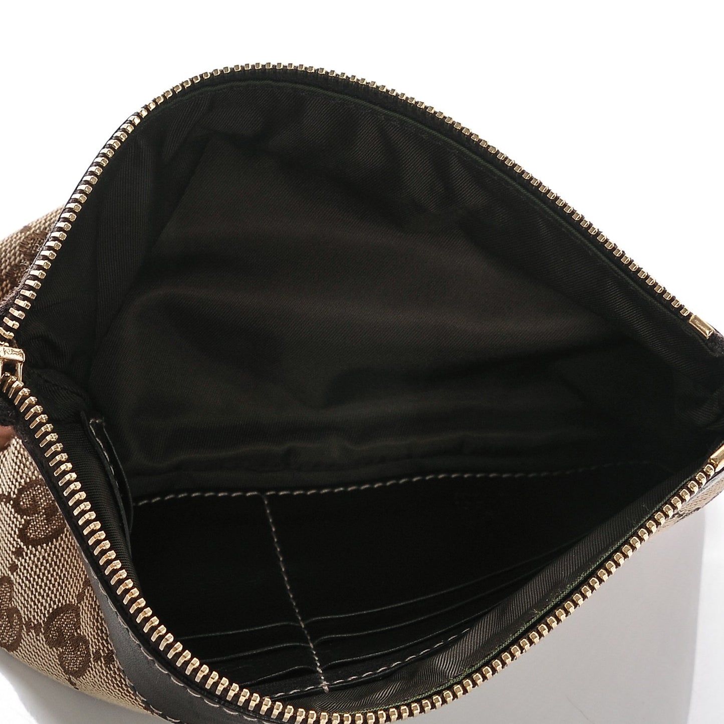Monogram D Ring Wristlet Dark Brown