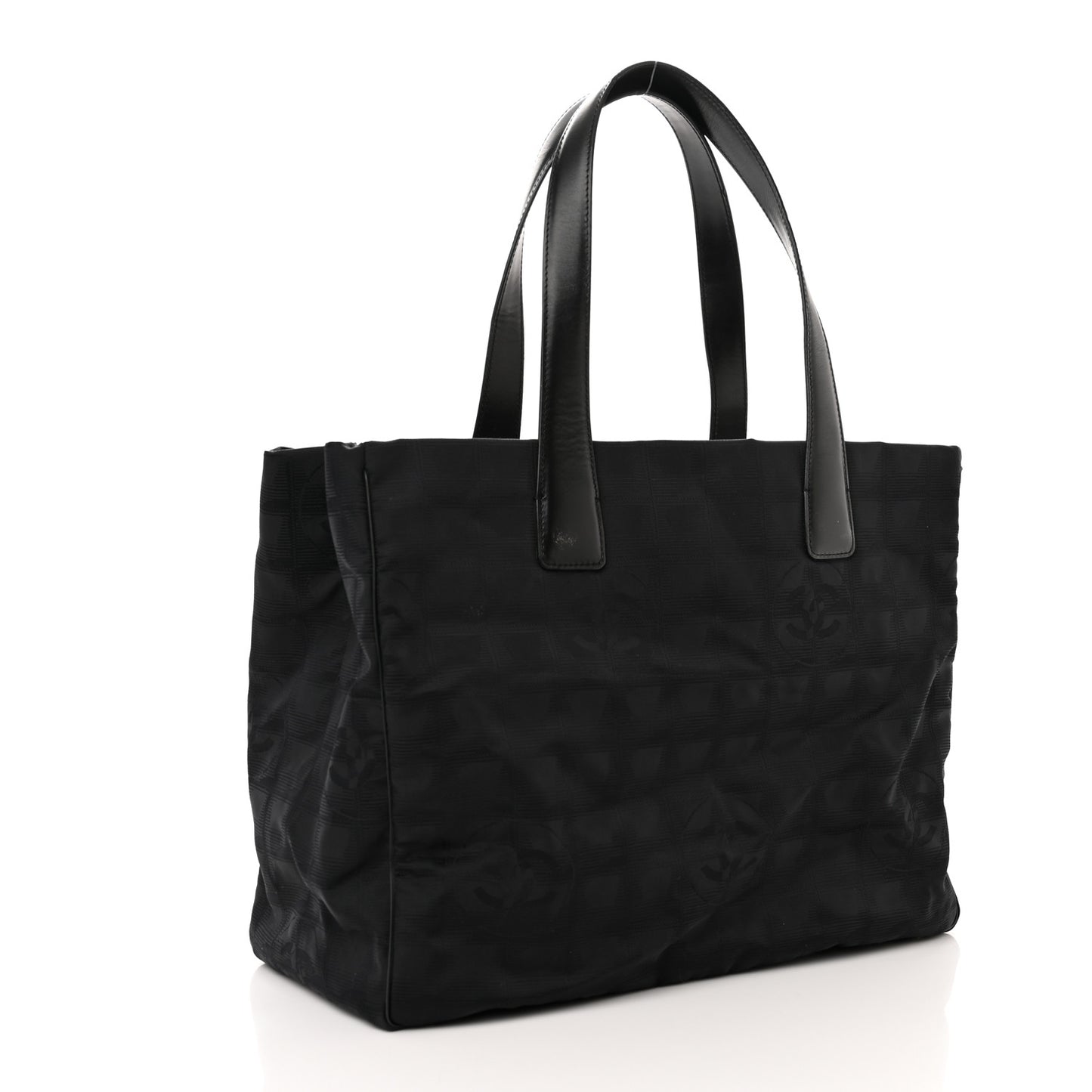Nylon Large Travel Tote Black